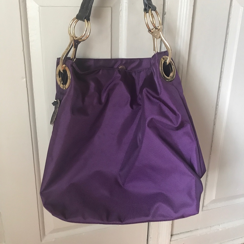 JPK Paris Purple Nylon Bucket Bag
